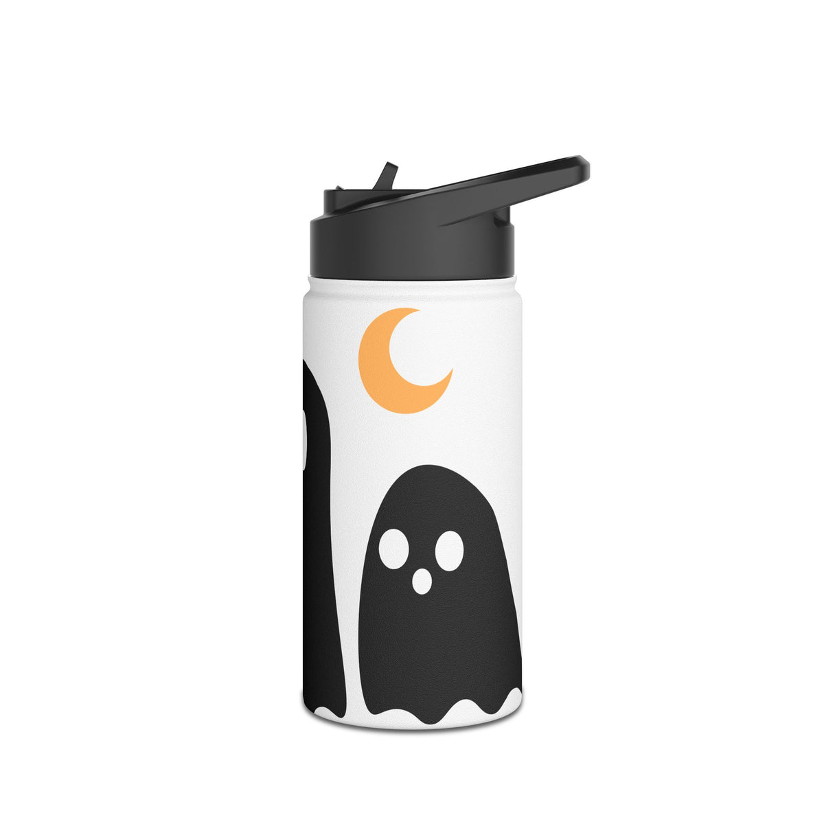 👻 Ghost Pattern Water Bottle — Cute Halloween Stainless Steel Bottle